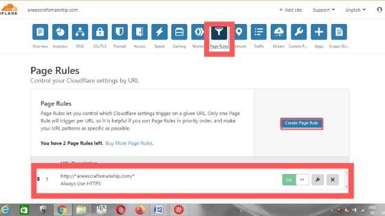 cloudflare SSL certificate