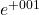 e^{+001}
