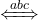 \xLeftrightarrow{abc}