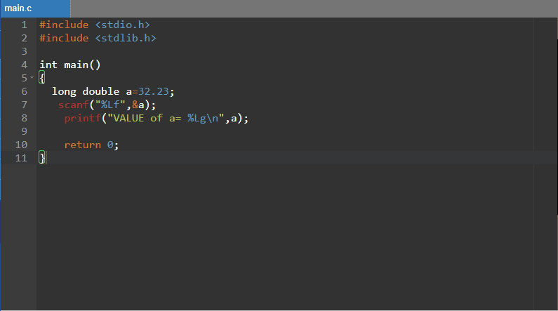 %g in c